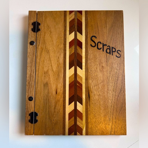 Vintage Other - Vintage 1940's Wood Inlaid Scrapbook Junk Journal Photo Album